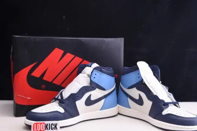 Bmlin Jordan Retro High Obsidian OG 1 Air 555088-140 0608